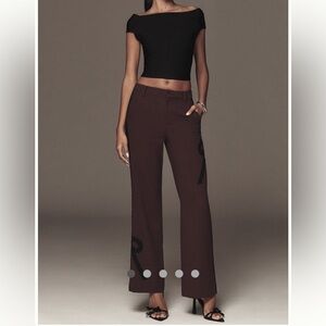 Anthropologie Slim Flare Pants/Trousers NWT!